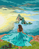 Набір для розпису по номерах "Лазурний вечір" 40*50см