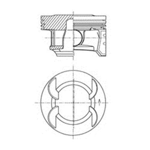 Поршень STD GM 55566881 1.6L Chevrolet Aveo Cruze Trax & A16XER