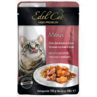 Edel Cat (Едель Кет) pouch лосось і камбала в желе 100 гр, фото 1
