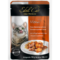 Edel Cat (Едель Кет) pouch птиця, кролик у желе 100 гр, фото 1