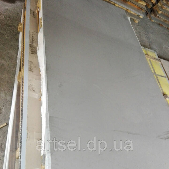 Лист неіржавкий 4 мм 1,5х3,0 201 матовий, фото 1