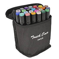 Набор двусторонних маркеров для скетчинга Touch Coco на спиртовой основе 24 шт Black (3_01547)