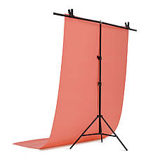 Набір ПВХ Фон 100×200 см Рожевий + Т- подібна стійка для фону, фото 2