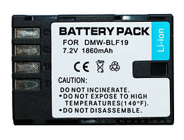 Акумулятор для фотоапарата Panasonic DMW-BLF19E, 1860 mAh.