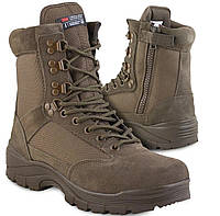 Черевики тактичні демісезонні Mil-Tec Side zip boots на блискавці 12822109 Коричневі