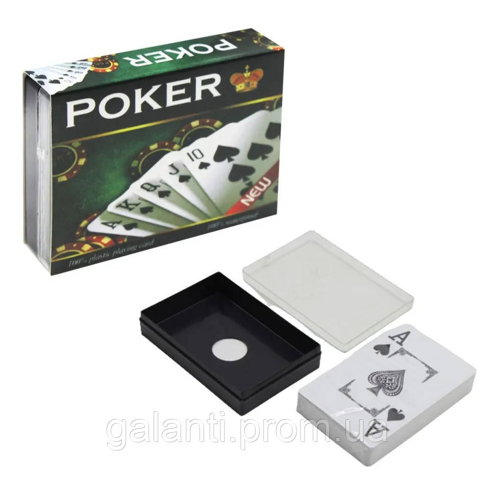 Пластиковые Игральные Карты Poker Bambi IGR107 54 Шт GL, Код: 7678953 ...