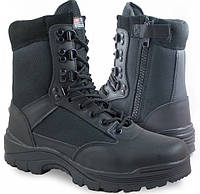 Черевики тактичні демісезонні Mil-Tec Side zip boots на блискавці 12822102 чорні