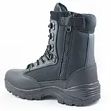 Черевики тактичні чорні демісезонні Mil-Tec Side zip boots на блискавці 12822102 розмір 39, фото 6