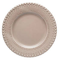 Набор 4 столовых тарелки Bordallo Pinheiro Fantasia Ø29см Бежевые керамическая сервировочная посуда