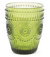 Набір 6 склянок Siena Toscana 260 мл, оливкове скло скляні склянки для напоїв