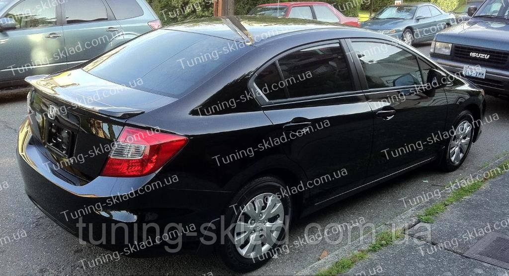Спойлер Honda Civic 9 new (спойлер на кришку багажника Хонда Цивік 9 4Д), фото 1