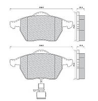 Колодки гальмівні передні Audi 100 A4 A6 VW Sharan