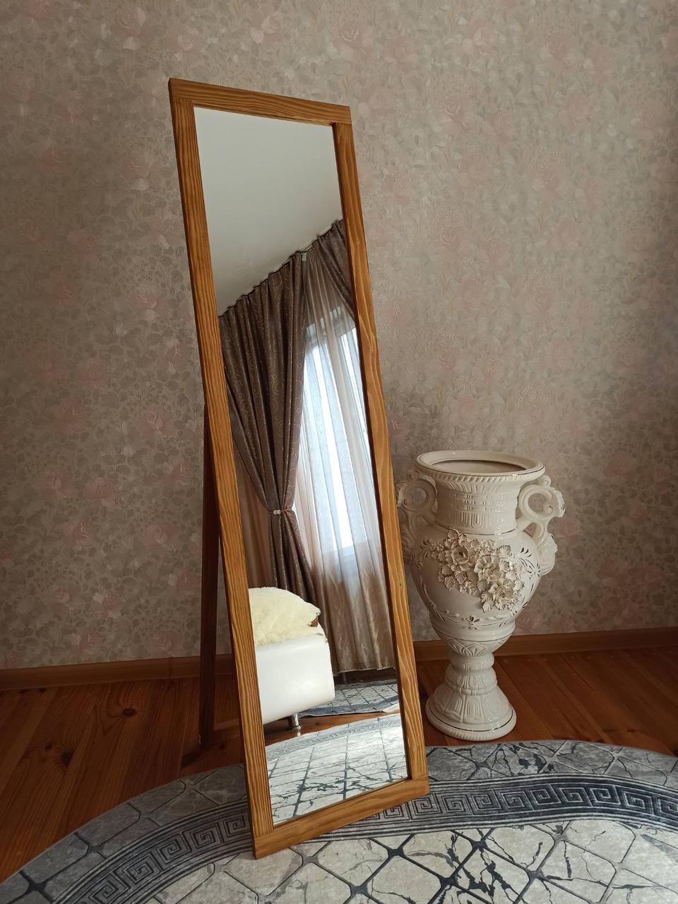 Дзеркало S серії, 157 Х 42 Х 45 см., дерево, колір світле дерево