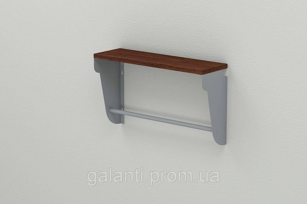 Полка Настенная Ferrum-decor Свит 300x600x150 Металл Серый ДСП Венге 16 ...