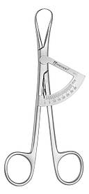 Остеометр - вимірювач-затиск імплантологічний інтраоральний з двосторонньою міліметровою шкалою, Medesy 4580