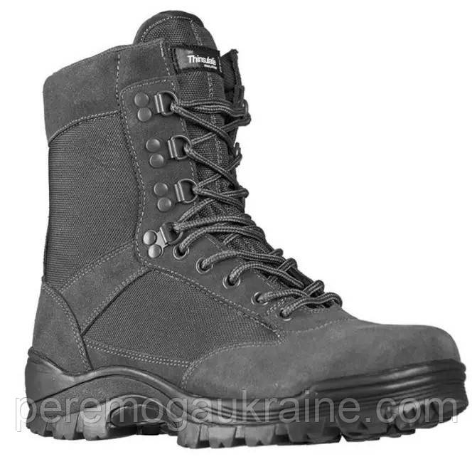 Черевики тактичні сірі демісезонні Mil-Tec Side zip boots на блискавці 12822108 розмір 43, фото 1