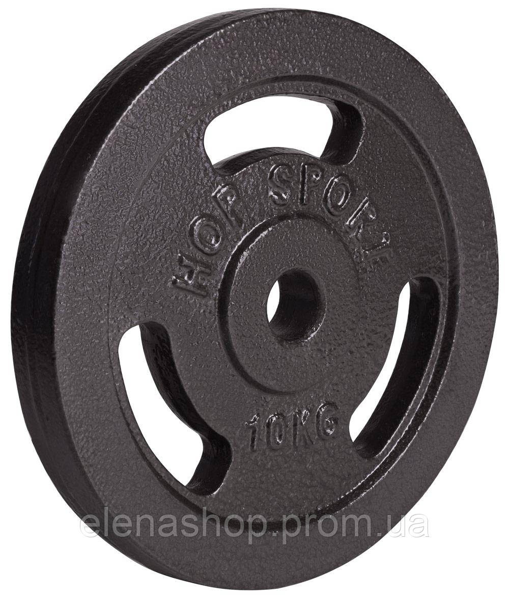 Купить Диск металлический Hop-Sport 10кг ES, код: 6596744, цена 1427.98 ...
