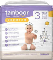 Подгузники Tamboor Premium 3 (4-9 кг) 25 шт