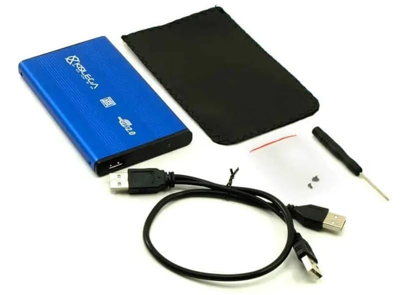 USB 2.0 карман (алюминевый) для HDD SATA 2.5" (USB-HDD карман) 1 день гар. - фото 1 - id-p1826237751