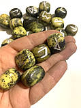 Руни з змієвик - натуральні великі каміння , комплект у кожаній торбтнці, старший футарк, фото 5