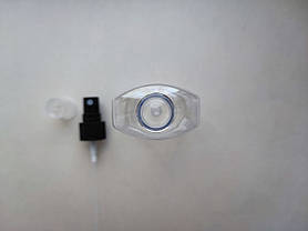 100 - 111 мл флакон Квадрат ПЕТ прозора тара з чорним розпилювачем, спреєм 20/410 пляшка пластикова, фото 4