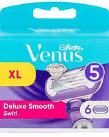 Кассеты для бритья женские Gillette Venus5 Swirl Extra Smooth, 6шт. Оригинал