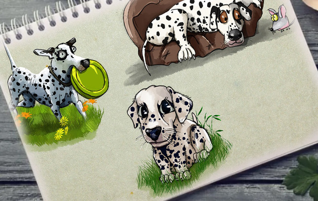 Скетч маркерами