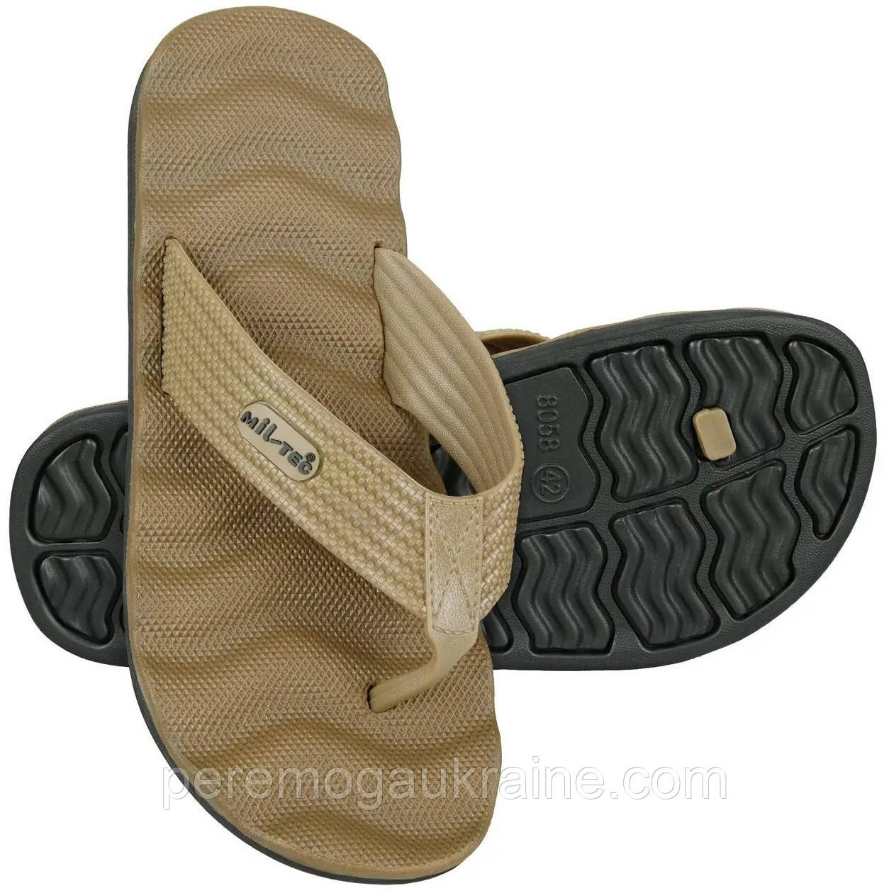 В'єтнамки (Шльопанці) тактичні із піни Eva Mil-Tec "Combat Sandals" койот 12893005 Розмір 42, фото 1