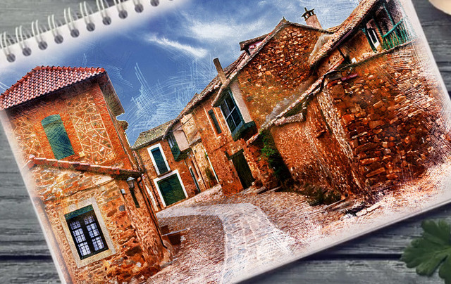 Урбан скетч