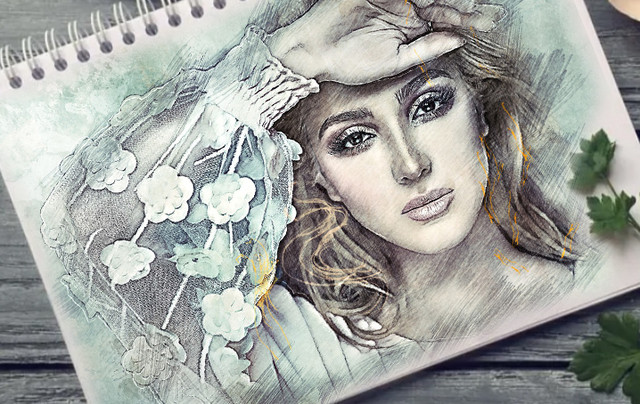 Портрет скетч