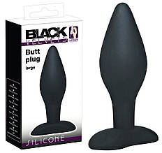 Силіконова анальна пробка Black Velvets Butt Plug Large