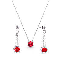 Серебряный комплект Spark со Swarovski Tiny Bonbon NRK1122SS29LSI