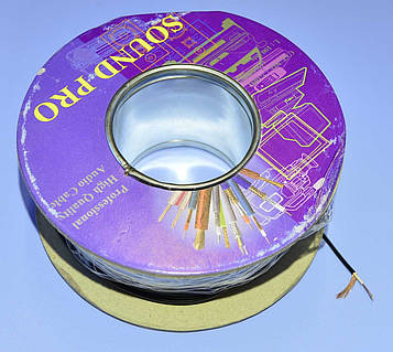 Кабель НЧ 1ж в екрані d1,6мм JY-1088 (Тайвань) чорний 7-1051 бухта 100М