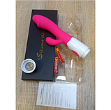 Подвійний вібратор для масажу та стимуляції жінок, стимулятор клітора та точки G з відростком, Інтимні іграшки, фото 3