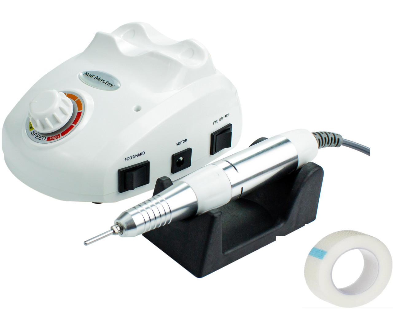 Фрезер для манікюру з насадками Drill Master ZS-603 65W 45000об/хв PROFESSIONAL Drill Pro 208 + скотч сілікон, фото 1