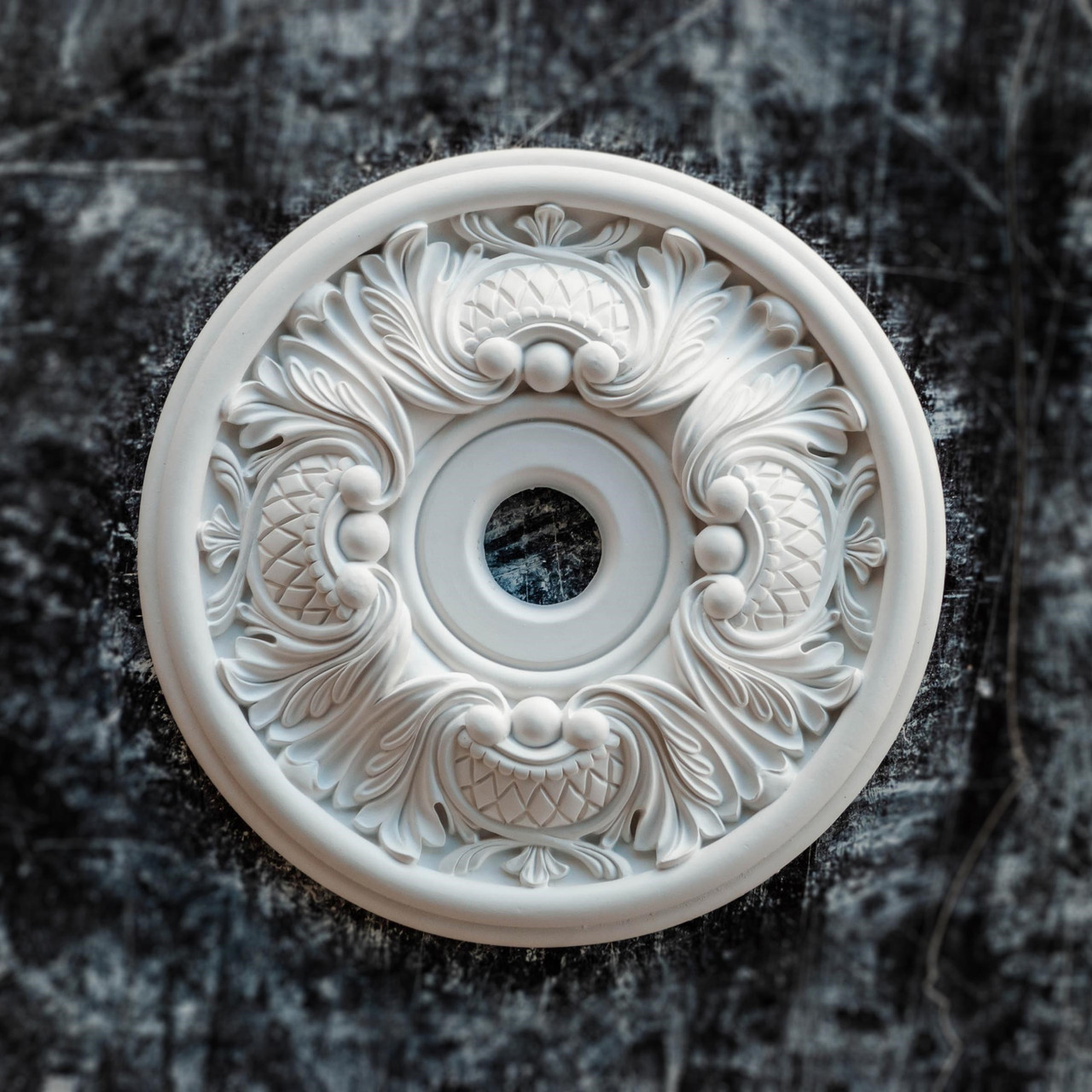 Купить Розетка потолочная из гипса р-24 Ø300мм, барокко, рельефная ...