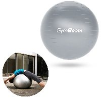 Мяч для фитнеса GymBeam - FitBall, 65 см, Серый / Гимнастический фитбол / Жимбол для тренировок / Мяч для йоги
