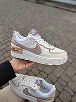 Женские кроссовки Nike Air Force 1 Shadow White Violet 2.0