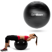 Мяч для фитнеса GymBeam - FitBall, 65 см, Черный / Гимнастический фитбол / Жимбол для тренировок / Мяч для йоги