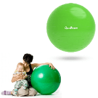 Мяч для фитнеса GymBeam - FitBall, 65 см, Зеленый / Гимнастический фитбол / Жимбол для тренировок / Мяч для йоги