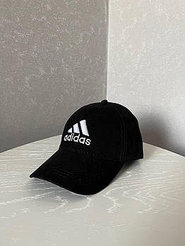Чоловіча кепка Adidas котонова чорна  ⁇  Бейсболка жіноча Адідас на літо