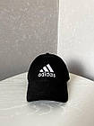 Чоловіча кепка Adidas котонова чорна  ⁇  Бейсболка жіноча Адідас на літо, фото 4
