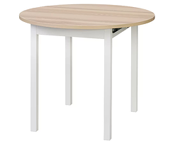 GAPERHULT Розкладний стіл, ясен/білий,90/120х90 см, 505.115.36