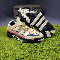 Мужские кроссовки Adidas Niteball (горчичные) модные молодёжные спортивные кроссы О10945
