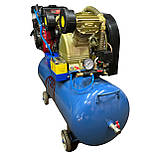 Компрессор бензиновий Profinstrument 150 15К.С, 10БАР, 850л/хв, фото 7