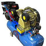 Компрессор бензиновий Profinstrument 150 15К.С, 10БАР, 850л/хв, фото 11