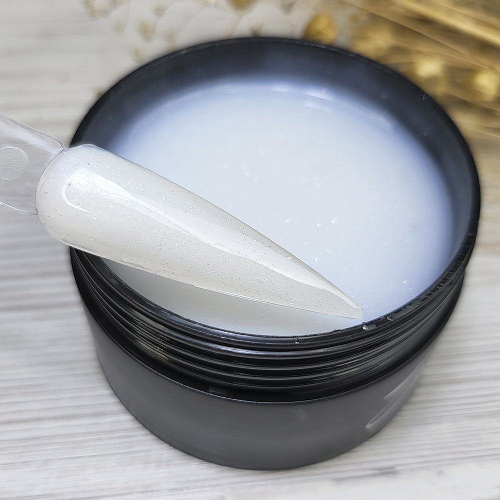 Полігель для нарощування нігтів Sweet Nails Sydney молочний з шимером 50г