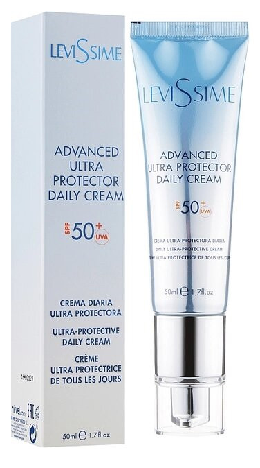 Сонцезахисний крем-гель для обличчя Levissime Advanced Ultra Protector Daily Cream SPF50+