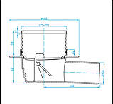 Трап для душу із сухим закривом Plastbrno SI50C01 Чехія, фото 2
