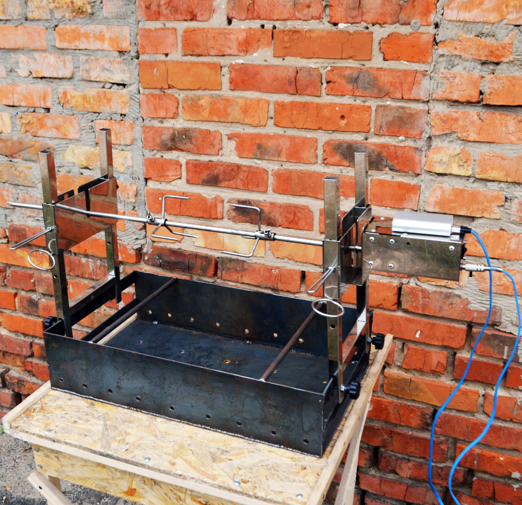 Рожен електричний на мангал (мотор 12В), фото 1